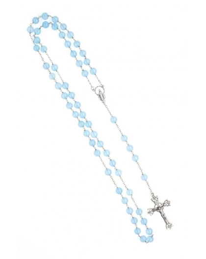 Sky Blue Agate Precious Rosary 2 Sky Blue Agate Precious Rosary - Image 2