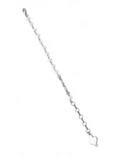 Crystal Bracelet With Design Crucifix - White