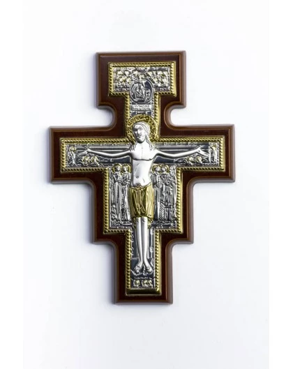 San Damiano Silver Plated Crucifix 1 San Damiano Silver Plated Crucifix